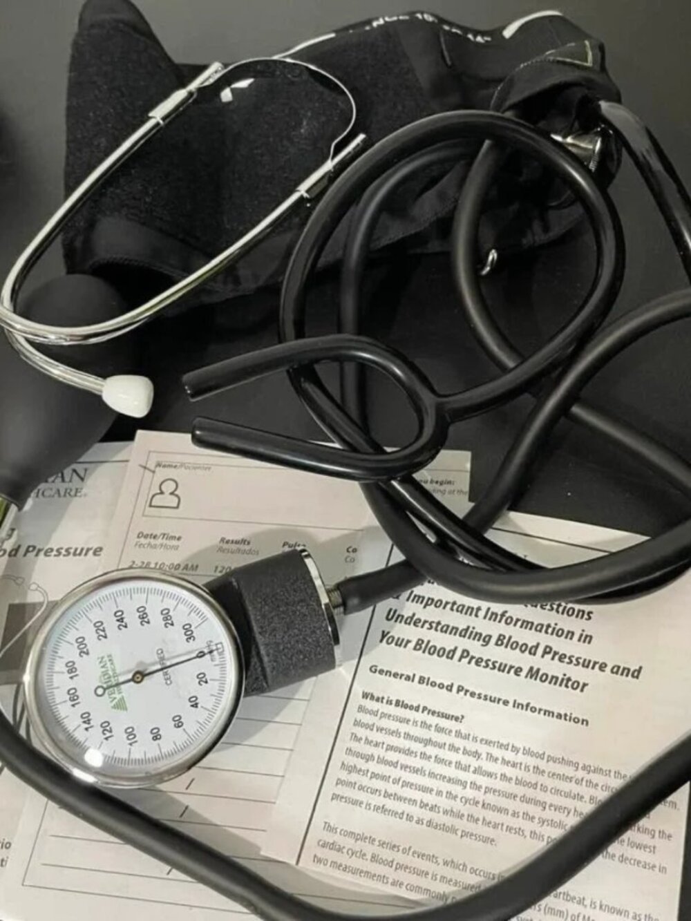 New Veridian 01-5501 Blood Pressure Home Kit & Stethoscope